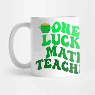 One Lucky Math Teacher St Patrick's Day Mug